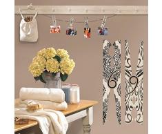 RoomMates 54255 Autocollant Mural Motif Pinces à Linge Papier Multicolore 48 x 8 x 8 cm