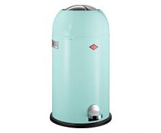 WESCO Poubelle Kick Master Collecteur de dÃ©chets/RevÃªtement Poudre en Acier 37.50Â x 37.50Â x 69.0Â cm, Menthe, 37.50x37.50x69.0 cm