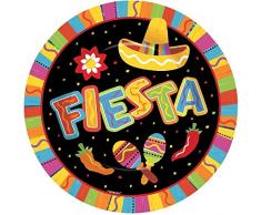 amscan 27 cm Fiesta Plateau Rond Amusant