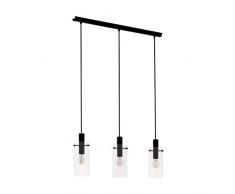 Eglo Lampe Suspension 3 ampoules Noir