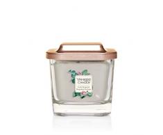 Yankee Candle Elevation Collection avec Couvercle de Plate-forme Petite Bougie Carrée à 1 Mèche, Exotic Bergamot