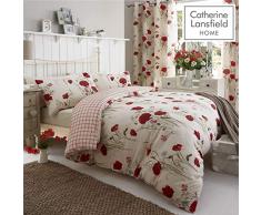 Catherine Lansfield Parure de lit double Motif coquelicots sauvagesÂ â multicolore, Parure de lit king size