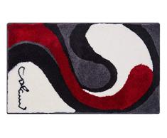 Grund Colani 7B Tapis de Bain, Polyacrylique Ultrasoft, Gris-Blanc, 80x150 cm