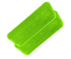 CLEANmaxx 08981 Mr. Maxx | avec spray |chiffons de remplacement pour balais serpillÃ¨re | Lot de 2
