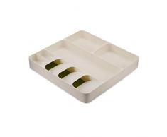 Joseph Joseph DrawerStore - BoÃ®te Ã Couverts, Polyvalente, pour Tiroir, Plastique, Blanc/Vert, 40 x 38,5 x 5 cm