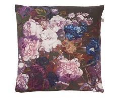 Dutch Decor Coussin Riseco 45x45 cm Prune - Coussins Déco - Oreiller Décoratif - Déhoussable - Zippé
