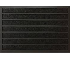 ID Mat 609020 Combi Brush Tapis Paillasson Caoutchouc/Fibre PolypropylÃ¨ne Noir 90 x 60 x 0,94 cm