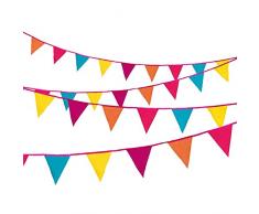 Talking Tables - Decadent 1 dÃ©coration fanion en tissu de 3 metres avec 12 fanions en textile