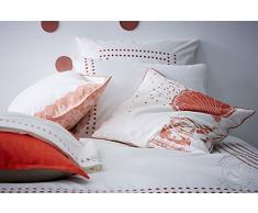 Essix - Taie doreiller Venezia Percale de Coton Cuivre 65 x 65 cm