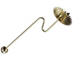 GLOREX Noël Bougeoir, métal, Or, 26 x 8,5 x 5 cm