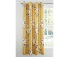 Catherine Lansfield Canterbury Rideaux Facile dentretien, Coton Polyester, Ocre, 27.5Â x 5.5Â x 38Â cm