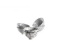 MÃ¤ser 931222 SÃ©rie Alicante Saladier en porcelaine pour 6 personnes Noir