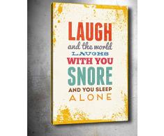 Bonamaison Peinture sur toile, multicolore, 30 x 40 cm - Conçu et fabriqué en Turquie