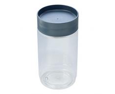 Addis Stack & Store Bocal hermétique Rond pour Aliments secs Gris Transparent 1 l