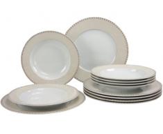 Creatable 14989 Oxford Service de Table Lot de 12 PiÃ¨ces