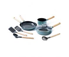 GreenPan CC001594-001 Mayflower Batterie de Cuisine, Blue Ciel