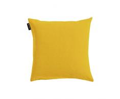 LINUM Annabell Housse de Coussin, Coton, Jaune Mangue, 40 x 40 cm