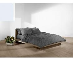 Calvin Klein Parure de lit Moderne en Coton avec Monogramme Charcoal, Double, 3
