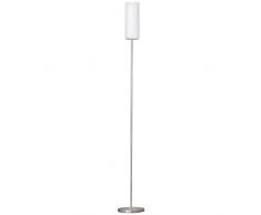 EGLO 85982 Lampadaire, Verre, Acier, E27, 100 W, Nickel, Blanc