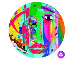 Homedecor. Maison Åil de Vous Voir DIY adhésif Cercles Murale sur Toile, tissé Polyester, Medium, 47 x 47 cm, Tissu, Multi/Couleur, 47 x 47 x 47 cm