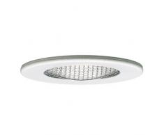 Paulmann 98432 Encastr. Meuble verre structuré, max. 20W, 12V, G4, 66mm Blanc/TôLEDŽAcier/verre
