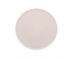 DEGRENNE - Modulo color plat Ã tarte rond, Porcelaine, Rose Poudre