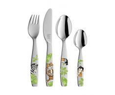 Zwilling 07135-210-0 Coffret de 4 Couverts Jungle Couleur pour Enfants