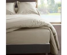 Vent Du Sud Drap Housse Uni en Coton Percale, Lin, 190x90 cm