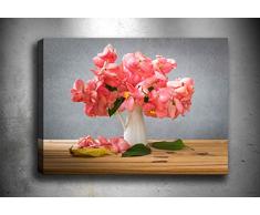 Bonamaison Peinture sur toile, multicolore, 70 x 100 cm - Conçu et fabriqué en Turquie