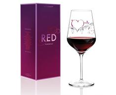 RITZENHOFF Red, Verre Ã Vin Rouge, Verre Ã Vin, 580 ML, Design Printemps 2014, Kurz Kurz Design (Herz), 3000008