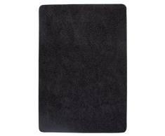 Misento 2921 Shaggy Tapis à poils longs, schwarz, 100 x 150 cm