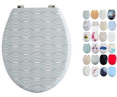 MSV Abattant WC, Bois, Gris, 42.5Â x 36.5Â x 3Â cm, 73Â piÃ¨ces