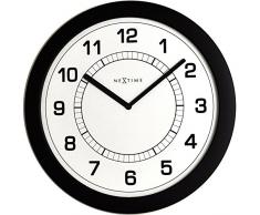 NeXtime 3045zw Super Slim Horloge Verre Noir