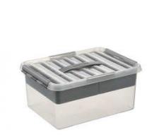 Sunware Q-Line Boîte de Rangement métallique Transparent 15 l