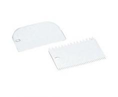 IBILI 761100 Ensemble de Spatule et Peigne Ã DÃ©corer, Plastique, Transparent, 15,39 x 10,21 x 2,38 cm