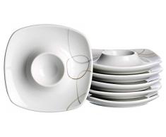 Ritzenhoff & Breker 504965 Vaisselle, Porcelaine, Beige, 12 x 12 x 2 cm