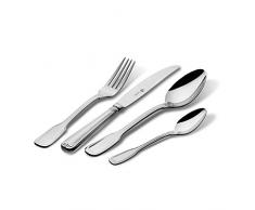 Paul Wirths Ménagère 24 pièces Set, pour 6 Personnes, en Acier Inoxydable 18/10, Poli, Fil dAugsbourg 9800, w19800512, Acier Inoxydable, Silber, 30-teilig