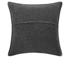 zoeppritz since 1828 Coussin dÃ©coratif en Polyester Viscose, 960 Anthracite Mel, 40 x 40 cm