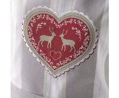 homea tablier + poche 60x84cm coton edelweiss