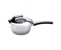 Berghoff 2304174 Casserole avec Couvercle MÃ©tal 16 cm, Acier Inoxydable 18/10, 21,5 x 36 x 8 cm
