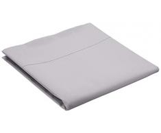 AmazonBasics Everyday Drap plane en coton 100%, 180 x 260 cm - Gris foncÃ©