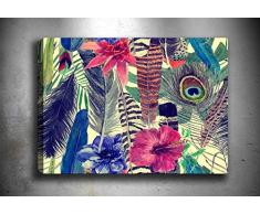 Bonamaison Peinture sur toile, multicolore, 30 x 40 cm - Conçu et fabriqué en Turquie