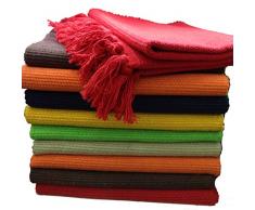 GMMH Tapis Anti-Taches en Coton - 45 x 80 cm - Orange