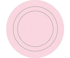 Wallpops Fine DÃ©cor Lot de 4 Stickers muraux en Forme de Cercles concentriques pour Chambre de bÃ©bÃ© Rose