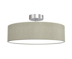 Briloner Leuchten Lampe simple et Ã©lÃ©gante â Plafonnier rond diamÃ¨tre 40 cm â 3 ampoules douilles E14, 40w max. â Couleur taupe