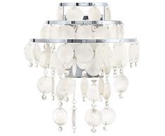 Eglo 90034 Applique murale, Différents matériaux, E27, Blanc