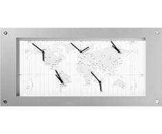 NeXtime B1009065 Time zone Horloge Aluminium Blanc