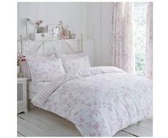 Charlotte Thomas Amelie passepoilÃ© Housse de couette, coton Polyester, Rose, King