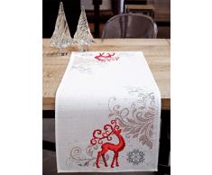 Kit chemin de table aida Cerf fier