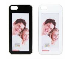 Deknudt Frames S66JP5 Cadre Photo Couverture Iphone 5, Blanc et Noir, Plastique, 10 x 15 cm